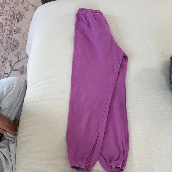 FREECITY Sweatpants in the "Pinkjuice" w/gray "FREECITYLARGE" - Picture 4 of 5